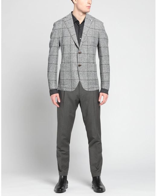 L.b.m. 1911 Gray Blazer for men