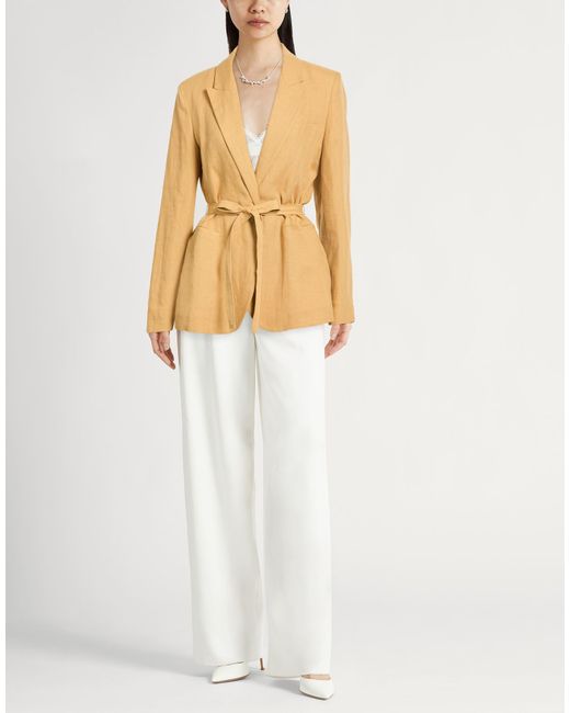 Forte_forte Natural Camel Blazer Linen
