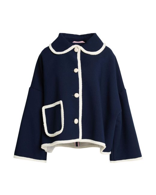 Vivetta Blue Jacket Polyester, Viscose, Elastane