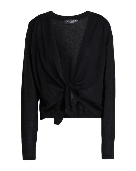 Dolce & Gabbana Black Cardigan Cashmere