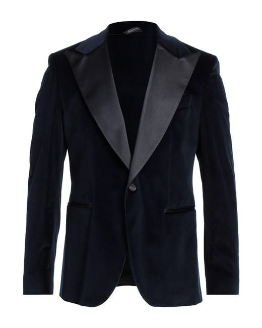 Brian Dales Blue Blazer Cotton, Viscose, Elastane for men