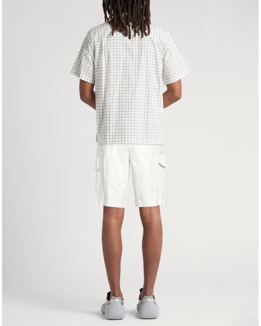 ARMANI EXCHANGE White Shorts & Bermuda Shorts for men