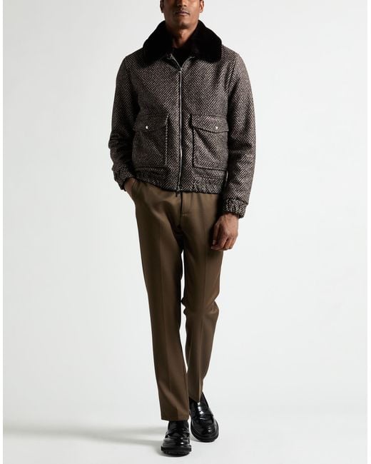 Tombolini Gray Dark Jacket Polyester, Acrylic, Virgin Wool for men