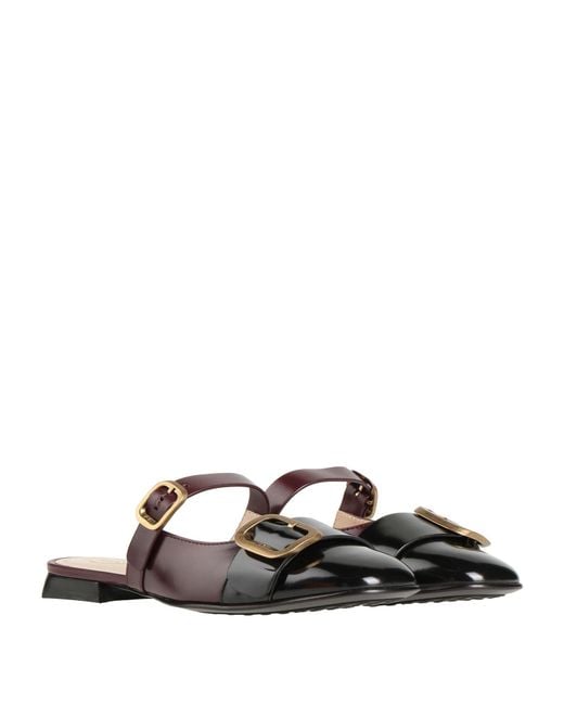 Tod's Red Mules & Clogs Leather
