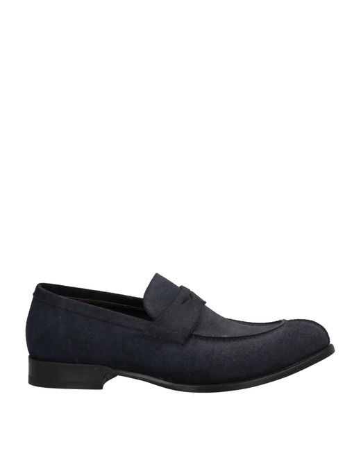 A.Testoni Blue Loafers for men
