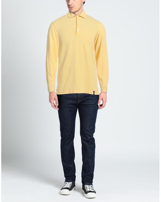 Drumohr Yellow Polo Shirt for men