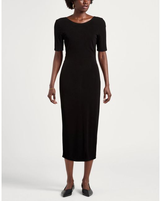 ARMANI EXCHANGE Black Midi Dress