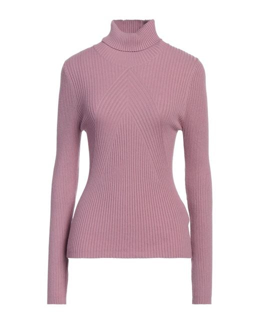 Marella Purple Turtleneck Viscose, Polyester, Polyamide