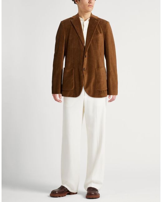Circolo 1901 Brown Blazer Cotton, Polyester for men