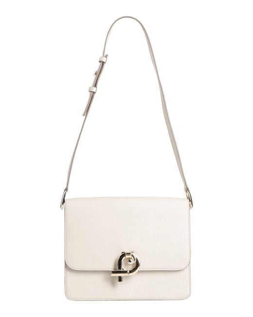 Fontana Milano 1915 White Ivory Shoulder Bag Leather