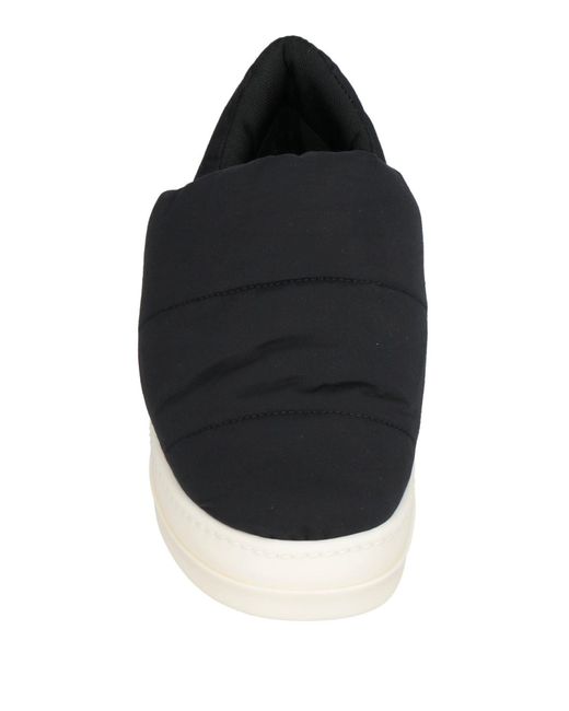 Rick Owens Black Sneakers Textile Fibers