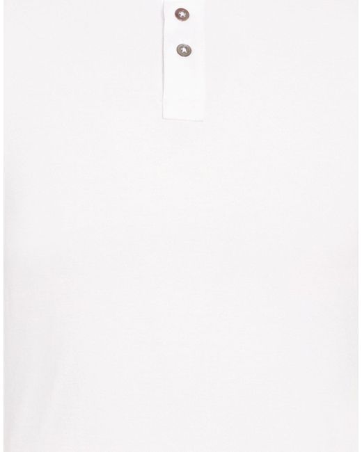 Alpha Studio White Polo Shirts for men