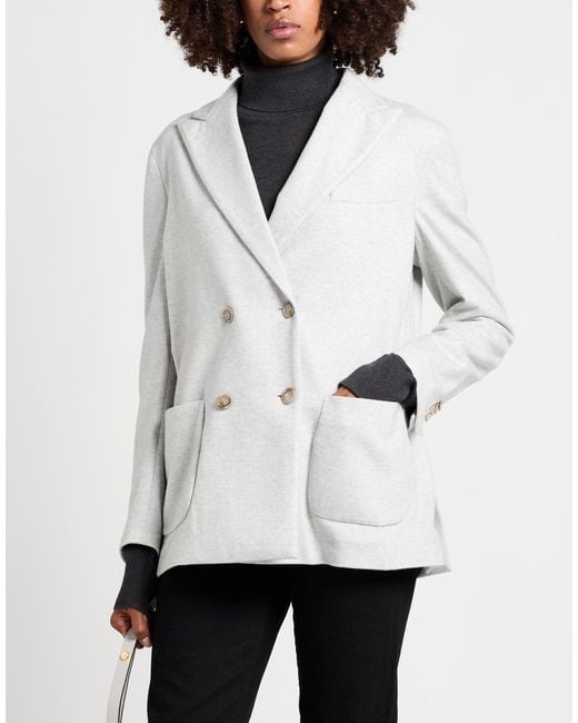 Fedeli Gray Blazer Cashmere