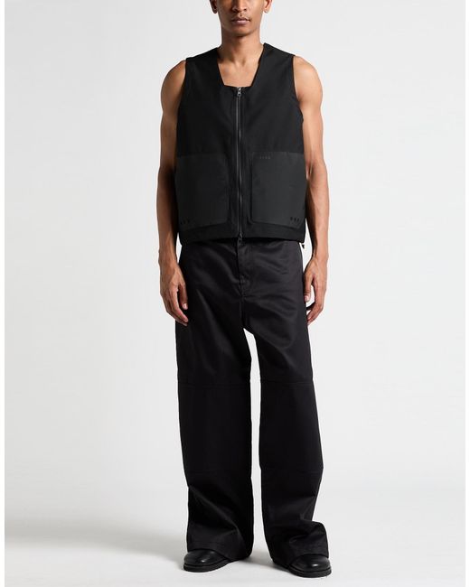 GR10K Black Vest Polyester, Polyurethane, Polyamide for men