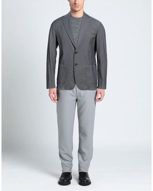 T-jacket By Tonello Blue Blazer Virgin Wool, Cotton, Elastane for men