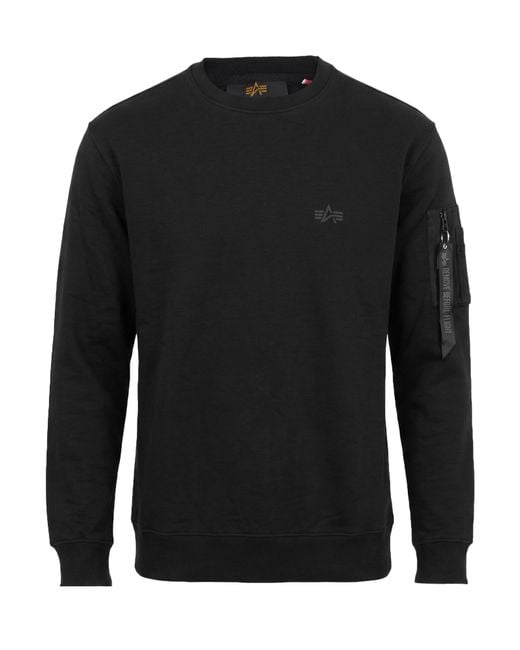 Sudadera Alpha Industries de hombre de color Black