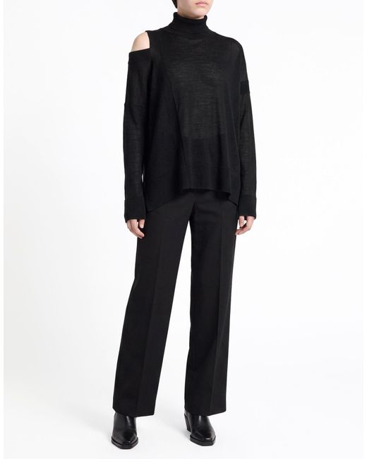Manila Grace Black Turtleneck Acrylic, Wool, Viscose