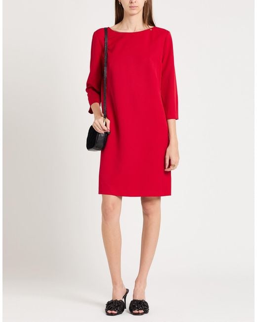 Kocca Red Mini Dress Polyester, Elastane