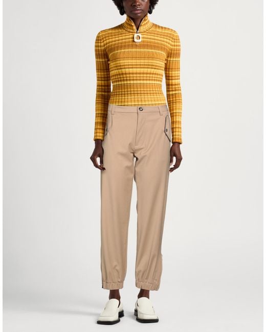 Mason's Natural Camel Pants Polyester, Virgin Wool, Viscose, Elastane
