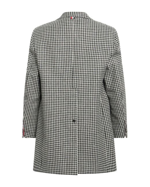 Thom Browne Gray Coat Wool for men