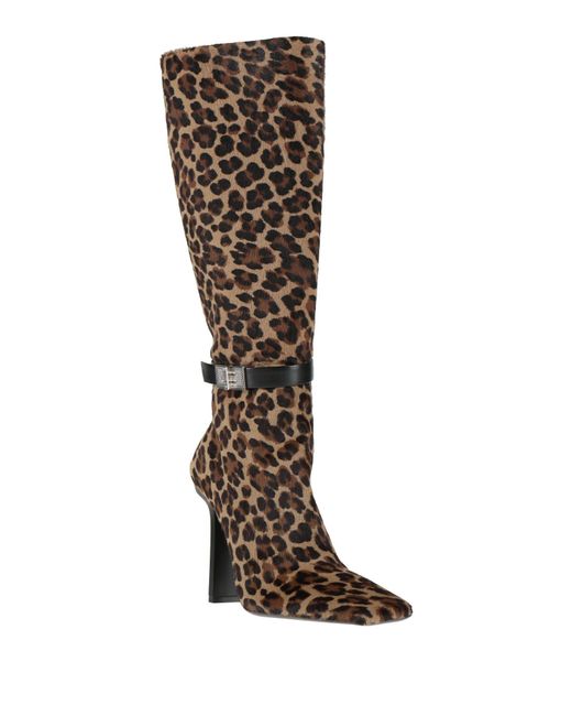 Versace Brown Boot Leather