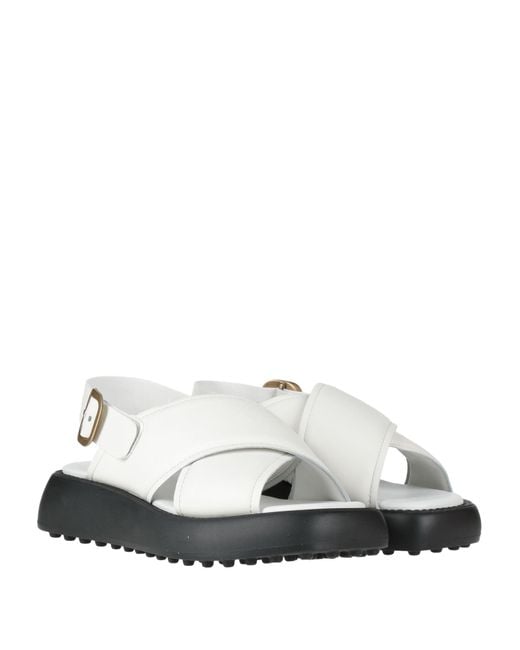 Tod's White Sandals