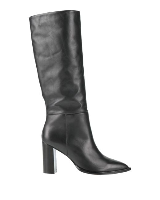 GOLD&ROUGE Black Boot Leather