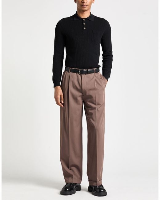 Brunello Cucinelli Black Sweater Cotton for men