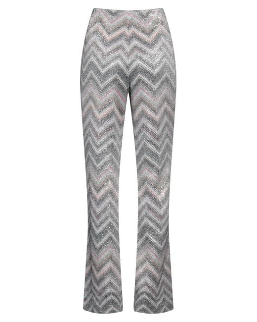 Missoni Gray Light Pants Viscose, Polyester, Polyamide