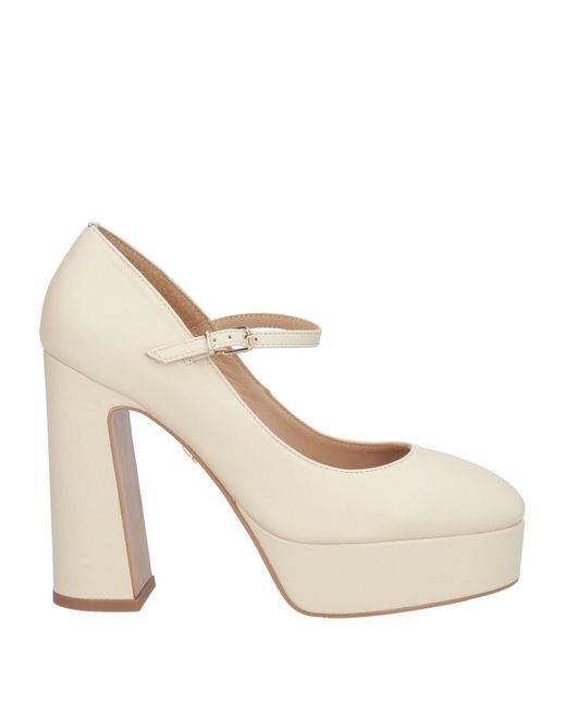 Lola Cruz Natural Pumps Leather