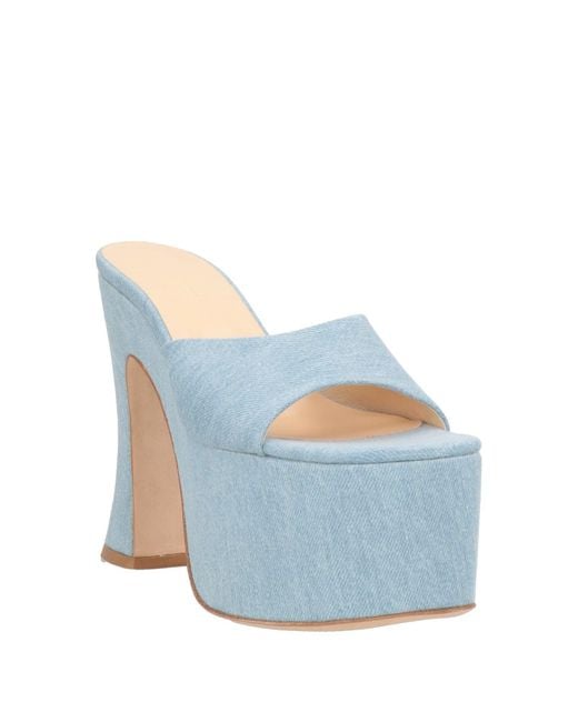 Magda Butrym Blue Sandals Textile Fibers