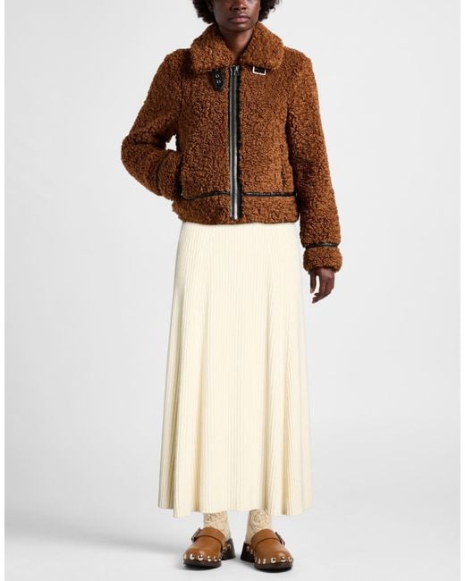 Pinko White Midi Skirt