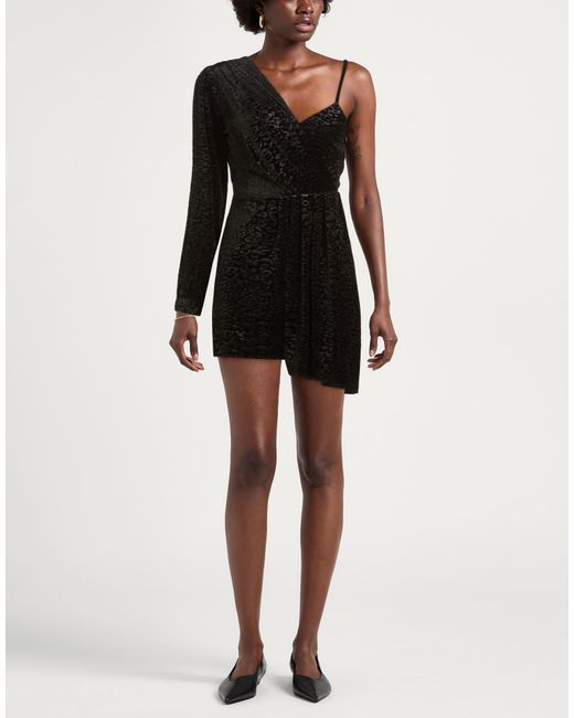 Imperial Black Mini Dress Polyester, Elastane