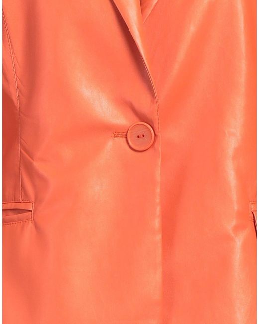 Hanita Orange Blazer Polyester, Elastane