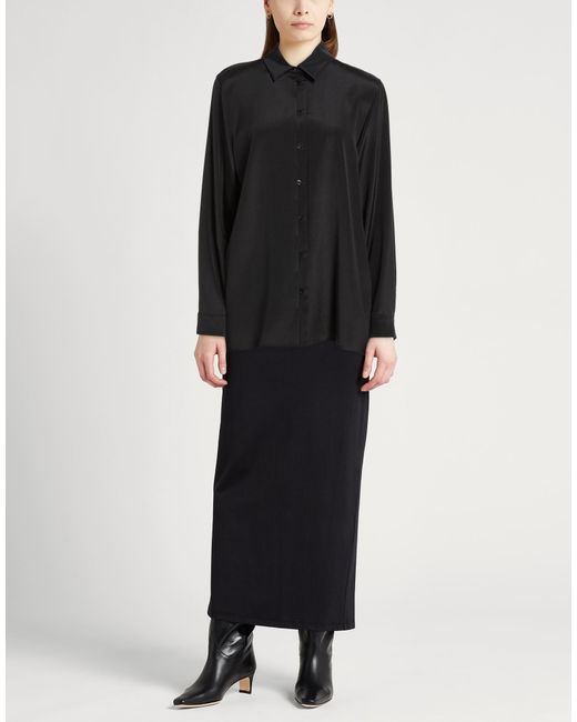 Max Mara Black Shirt Silk, Elastane