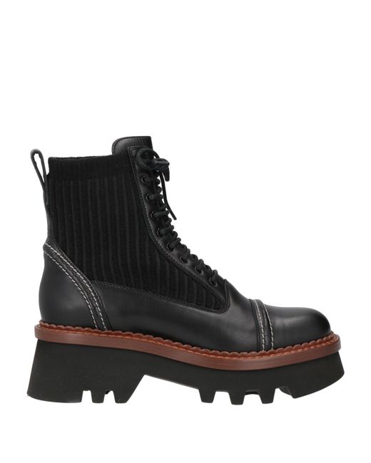 Chloé Black Ankle Boots