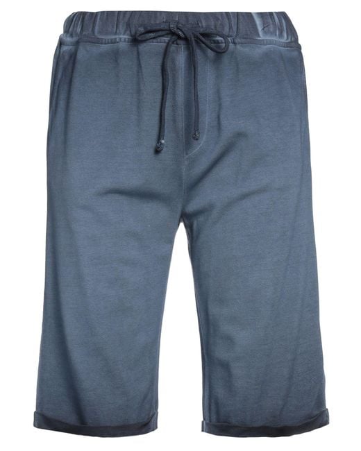 Alpha Studio Blue Shorts & Bermuda Shorts Cotton for men