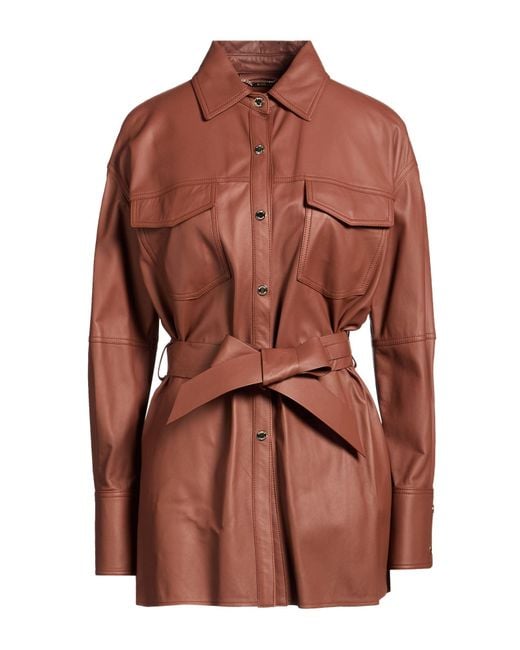 Moorer Brown Chocolate Jacket Leather