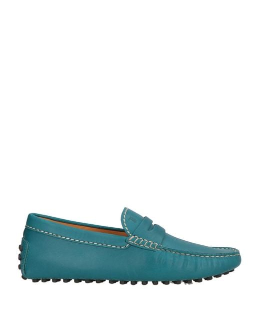 Tod's Green Deep Loafers Leather for men