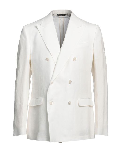 Blazer di Dolce & Gabbana in White da Uomo