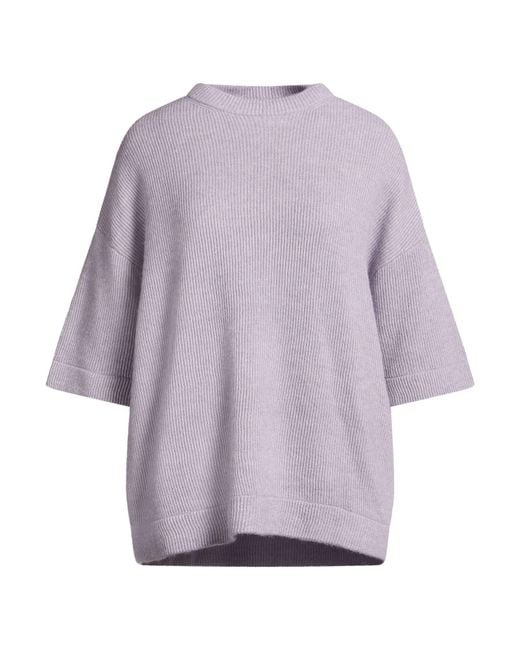 Brunello Cucinelli Purple Lilac Sweater Alpaca Wool, Cotton, Brass