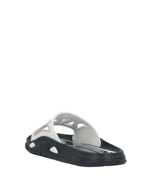 Palm Angels White Slides With Cut-ous for men