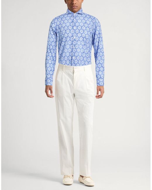 Camisa Fedeli de hombre de color Blue