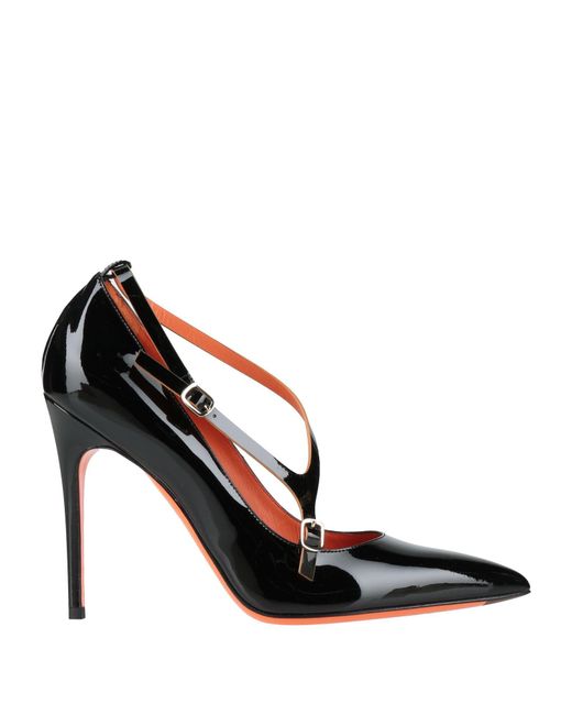 Santoni Black Pumps Leather