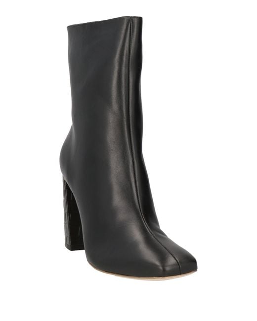 GOLD&ROUGE Black Ankle Boots