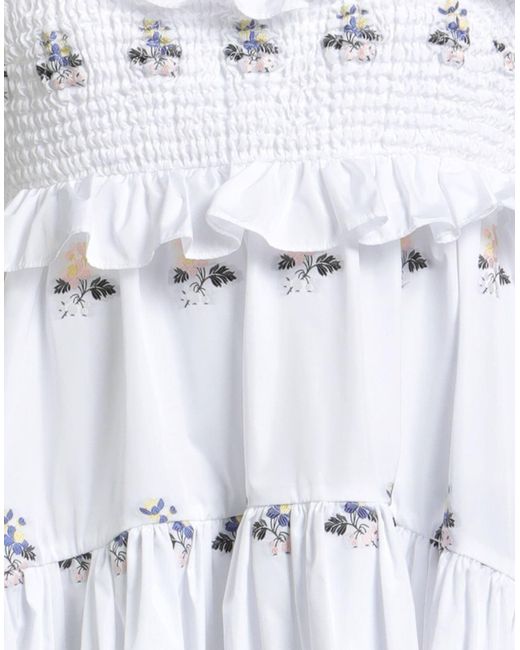 CECILIE BAHNSEN White Maxi Dress Polyester