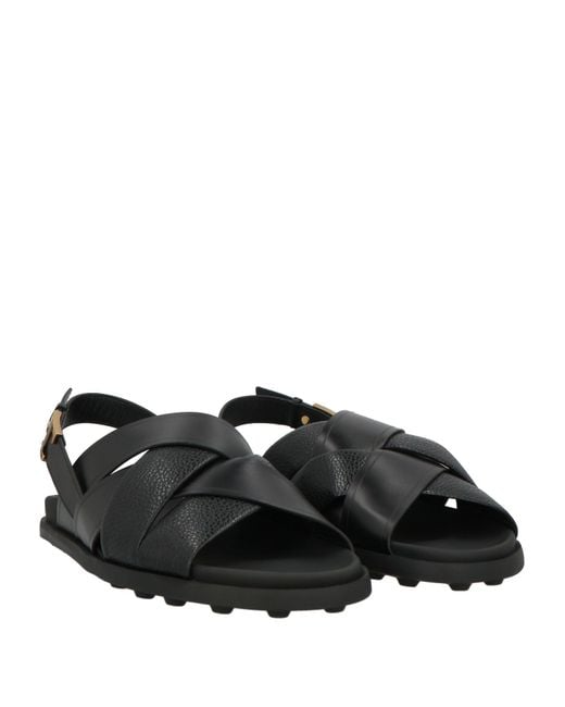 Tod's Black Sandals