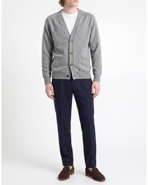 Lardini Gray Cardigan Cashmere for men