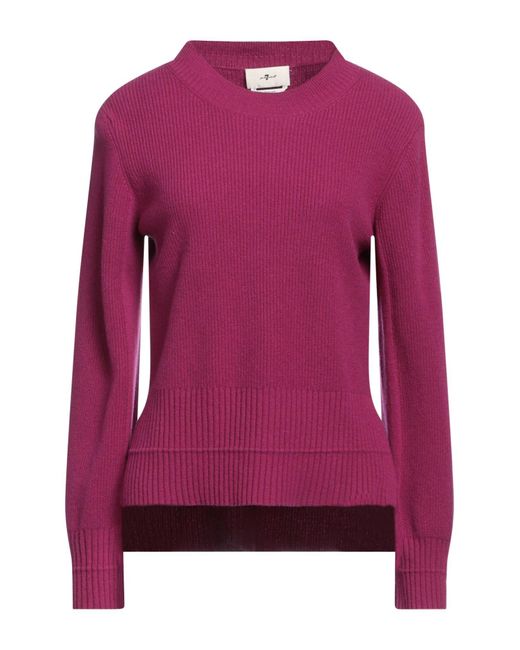7 For All Mankind Purple Sweater