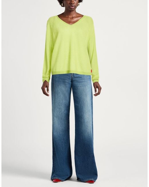 MAX&Co. Yellow Sweaters
